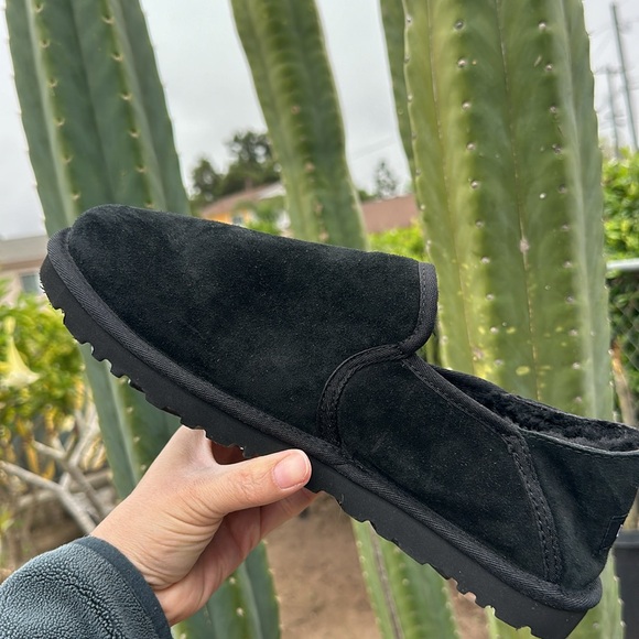 Men’s Kenton Black Slip On Slippers #11 - Picture 9 of 10